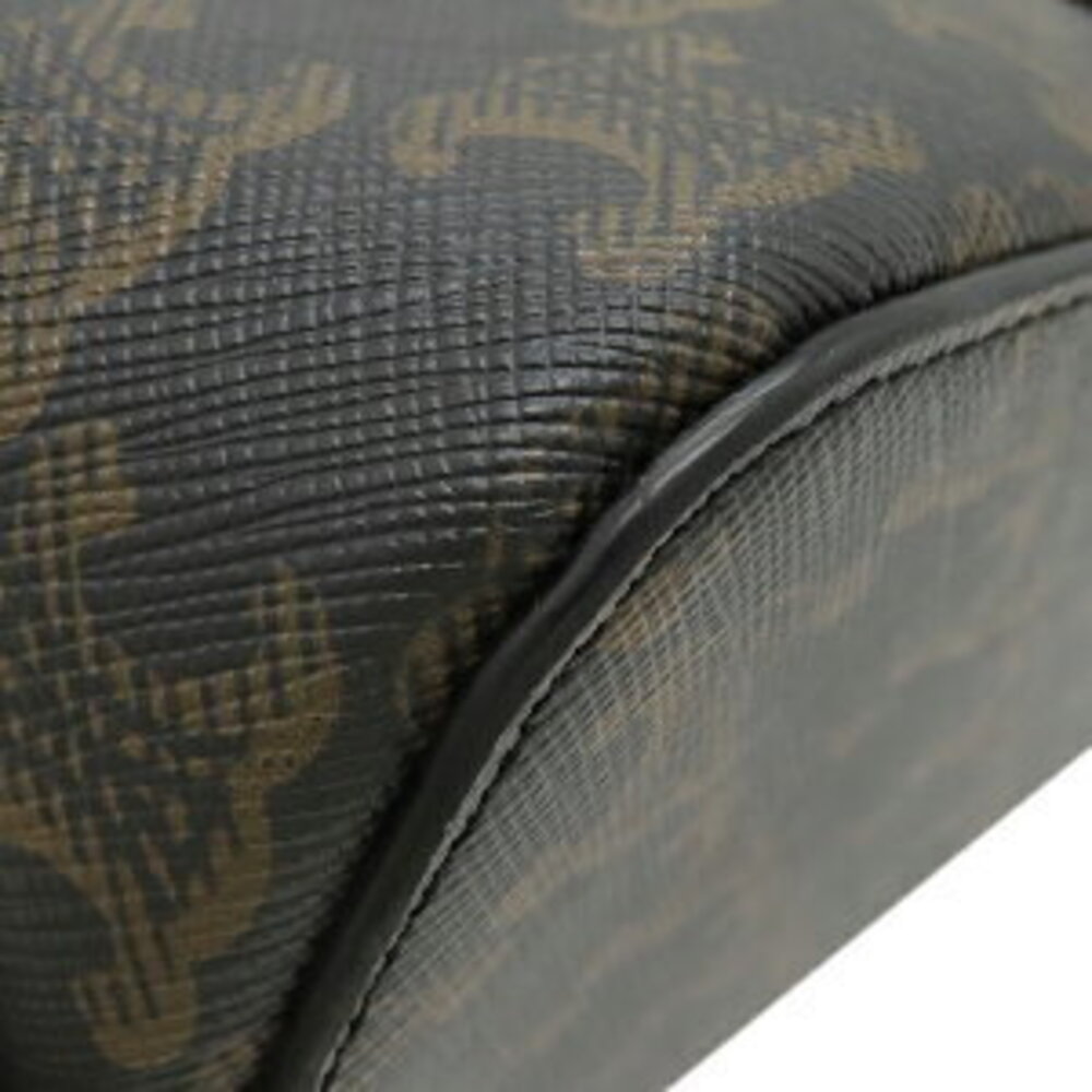 Celine Teen Cabas de shoulder bag leather Triomphe canvas tan black brown - Picture 4 of 9